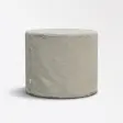 Beige stofcover til isbad fra Polax, set fra siden
