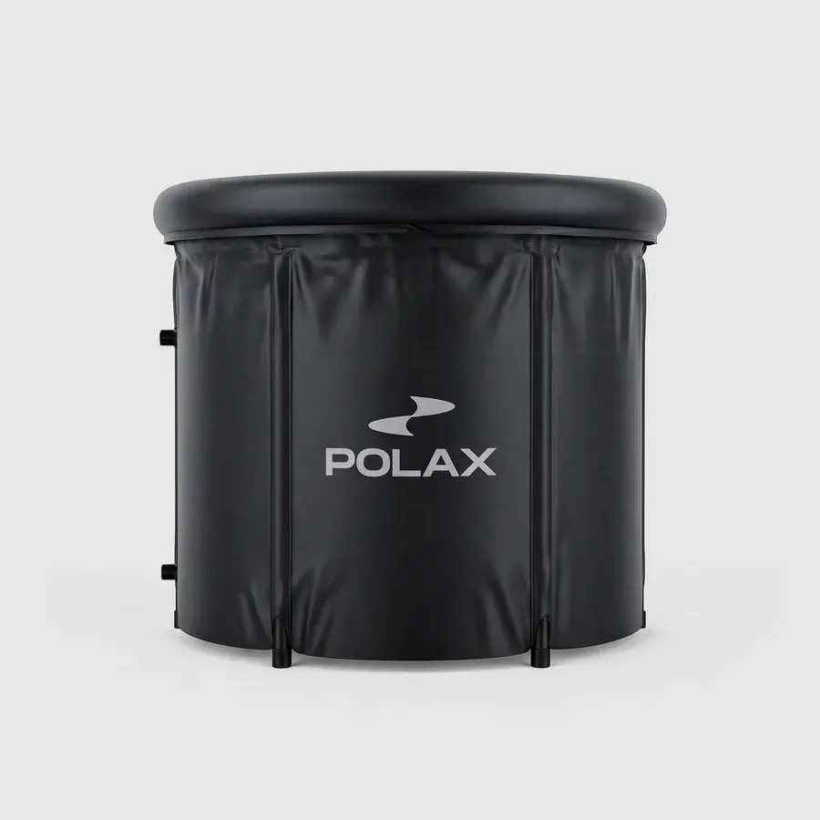 Polax Air Deluxe isbad i sort med låg, set forfra